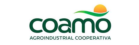 Logo da COAMO, cooperativa parceira do MOTOPROJ