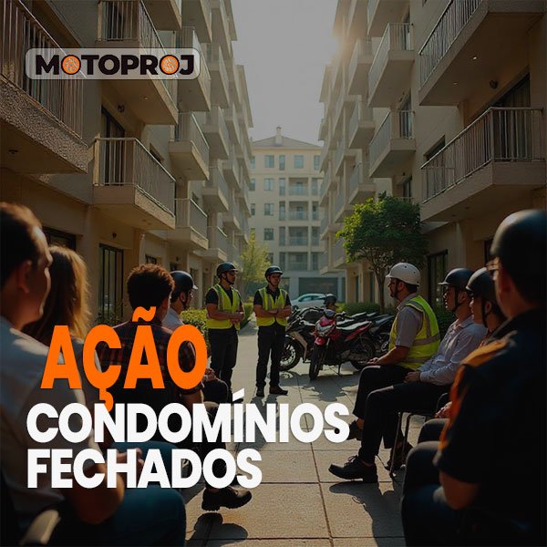 Ação educativa sobre segurança no trânsito em condomínios fechados residenciais com moradores e motociclistas – MOTOPROJ